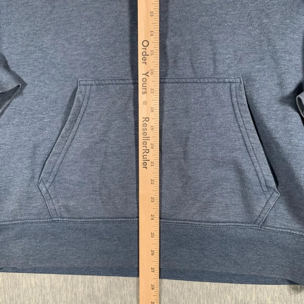 The‎ North Face Hoodie Mens Medium Blue Bear Graphic Fleece Pullover Sweatshirt